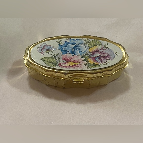 Unique Vintage Other - Flower Trinket Sewing Supplies Travel Box #6484